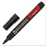 маркер перманентный brauberg "contract", черный, круглый наконечник, 3 мм