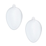 подвеска-заготовка, 2 раздельные части «яйцо», набор 2 шт, размер 1 шт 6х8 см