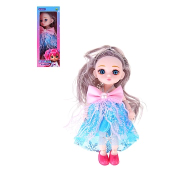 игроленд кукла шарнирная 15 см, 6,5х4,5х16см, abs, pp, полиэстер, 6 дизайнов