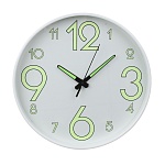часы настенные, светящиеся в темноте d-30см, пластик, 1xaa, ladecor chrono