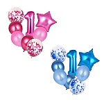 fntastic набор шаров 8 шт, фольга, 2 дизайна, арт 9