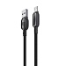 BY Кабель для зарядки Антарес Micro USB, 1м, 3A, штекер с подсветкой, плетен. кабель