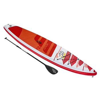 bestway sup-доска фаст-бласт (весло, руч. насос, рюкзак, трос, плавник) 3,81м*76см*15см, 65343