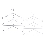 вешалки для одежды тм vetta, 3 шт, 40,5х20х0,5 см, металлические с текстильным покрытием, 2 цвета от магазина Барс