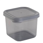 ёмкость для сыпучих продуктов 0,7л 110х105х95мм, пластик, графит интернет-магазин «Барс»