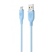 BY Кабель для зарядки Elite Micro USB, 3А, 1м, Быстрая зарядка QC3.0, 100см, голубой