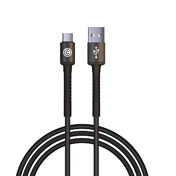 всёгазин кабель для зарядки xxl type-c, 2м, быстрая зарядка qc3.0, черный от магазина Барс