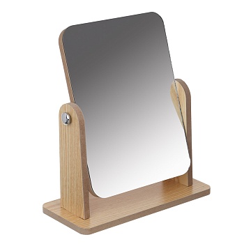 юниlook зеркало настольное, мдф, стекло, 22x19,4x8,7см