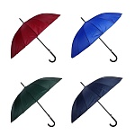 зонт-трость универсальный, диаметр 98см, 16 спиц, металл, полиэстер, 4 цвета