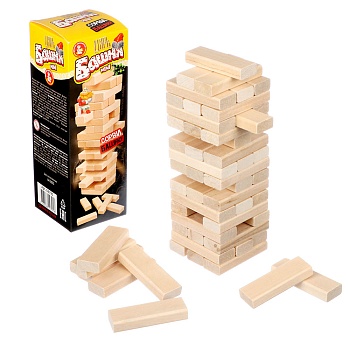 игра "царь башня мини" (падающая башня) 6,5х18,5х6,5см, арт. 02791