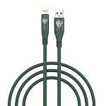 by кабель для зарядки flexi ip, 1 м, 3а, быстрая зарядка, зеленый от магазина Барс