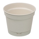 горшок mint 0,7л d12см, h9см c поддоном светло-беж. от магазина Барс