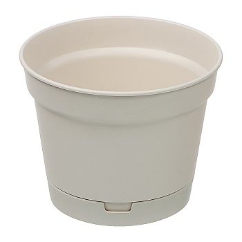 горшок mint 0,7л d12см, h9см c поддоном светло-беж. от магазина Барс