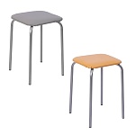 ника табурет квадрат, металл, мдф, мягкое сиденье, h47см, 29x29см, тб2 от магазина Барс