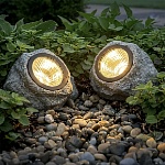 светильник сад. на солн. батарее тм inbloom, 13х10х11см, 1led, шампань, aa600 mah ni-mh, 1реж., pp от магазина Барс