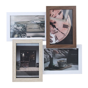 фоторамка на 4 фото, 4 фотографии на 10x15 см, мдф, арт.2
