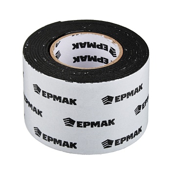 ермак лента клеящая монтажная 2-х сторонняя, для авто, 50мм x 2м черная
