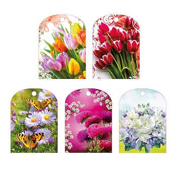 доска разделочная "цветы", 27x18x0,5см, фанера, 5 дизайнов интернет-магазин «Барс»