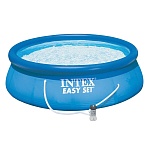 intex бассейн надувной изи сет 366x76см, 5621л, насос с фильтром 2006л/ч, 28132np