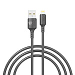 кабель для зарядки usb(a)-ip by fusion, 12вт, 1 м, 2.4a, tpe, чёрный от магазина Барс