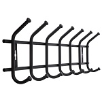 вешалка настенная, 7 крючков, металл, цвет матовый черный