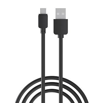 первая цена кабель для зарядки эконом micro usb, 0,8м, 1a, прорезиненный от магазина Барс