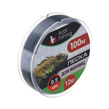 azor fishing леска для жерлиц, 100м, 0,50мм, 12кг
