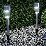 inbloom фонарь на солнечной батарее, 30х4.7см, 1led, белый, 1.2v 40mah ni-mh, пластик, нерж.сталь от магазина Барс