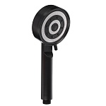 лейка для душа, 5 режимов, 90мм, черный