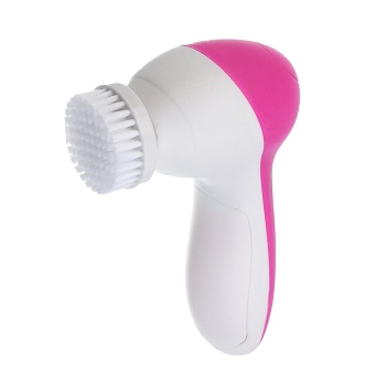 leben массажер для лица и тела, 2 скорости, набор насадок, 2xаа (не в компл.), розовый интернет-магазин «Барс»