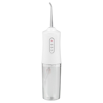 leben ирригатор, 5 вт, 3 режима, 4 насадки в комплекте, usb-провод, белый интернет-магазин «Барс»