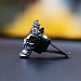 NG Игрушка для ароматизатора на дефлектор, черный череп