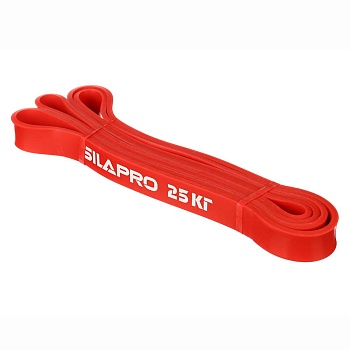 silapro лента для фитнеса силовая эластичная 208х0,45х2,2см, латекс, 25 кг