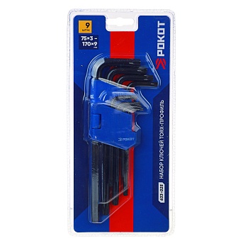 рокот набор ключей torx-профиль 9пр. (75х3мм-170х9мм)