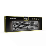 forza клавиатура проводная мембранная usual 104кл.,белая кириллица, usb, каб. 150см,черный от магазина Барс