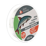 леска "лещ, карась, плотва" тм azor fishing, нейлон, 100м, 0,20мм, 5,5кг, прозрачный