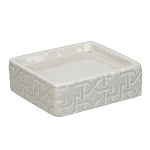 vetta мыльница, керамика,11x9,5x3,5 см, орнамент, беж от магазина Барс
