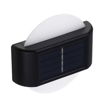 inbloom фонарь настенный на солн.батарее 8.6х2.2см, 6led, шампань, 1x1.2v/600mah aaa, пластик, ip44 от магазина Барс