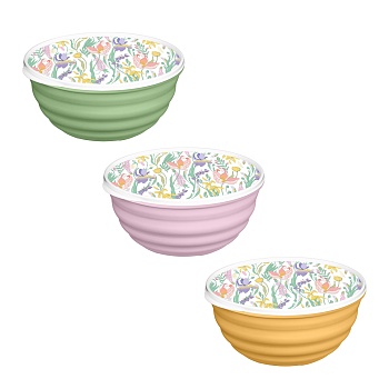 ботаника миска latina 2,1л с крышкой, пластик, 3 цвета интернет-магазин «Барс»