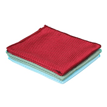 vetta набор салфеток из микрофибры, для стекол и зеркал, 2шт, 25х30см, 250г/кв.м, 3 цвета