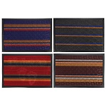 коврик придверный яркая полоска тм vetta, 40x60см, ворсовый с резиновой каймой, 4 диз. от магазина Барс