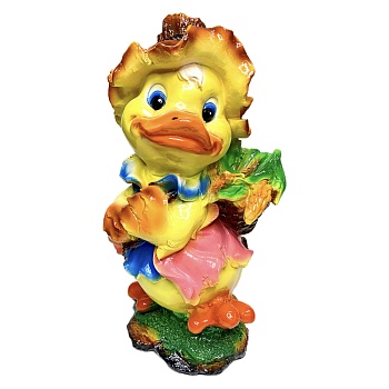 фигура садовая "утка с корзинкой" 48х28см, гипс от магазина Барс