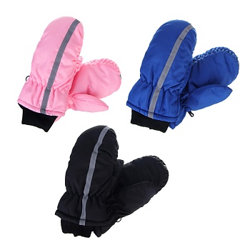 galante рукавицы детские утепленные с светоотражающей полосой, р.14, 3 цвета, сзпв24-28