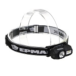 фонарь налобный тм ермак,сенсорный,крепление,xpe led+3led,9 режимов,500мач,64х45х34 мм,красный свет
