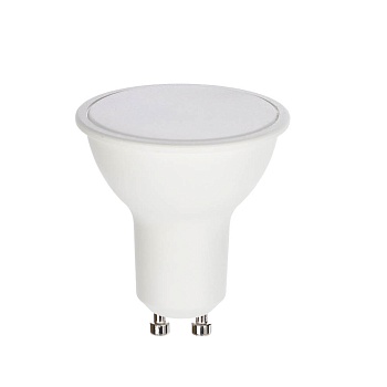 лампа светодиодная by mr16 gu10 8 вт, 580 лм, 4000 к, 175-265 в, ra>80, irf <5%, 1 год гар. от магазина Барс