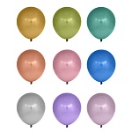 fntastic шары воздушные 10шт, хром, 9 цветов, 12"