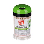 зубочистки тм grifon, береза, пластиковая упаковка, 200шт от магазина Барс