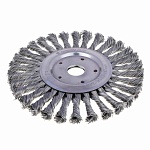 ермак profi щетка дисковая для ушм, плетеные пучки стальной проволоки 0,5мм, 175х22мм