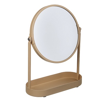 зеркало в железной оправе тм vetta монтана, бежевый, 18,5x8,2x25см от магазина Барс