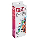 vetta пакеты с замком-слайдером, 10шт, 20х30см, 50мкм, 3 литра, полиэтилен от магазина Барс